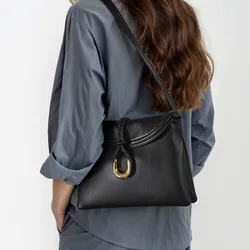 Ladies' шоппер High-end Saddle Sheepskin Luggage Armpit Bag Genuine Leather Bag Bags Female сумки сумка на плечо кожаная шопер
