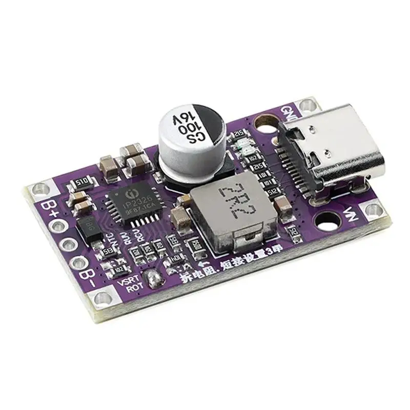 1Pcs 2S 3S Type-C USB BMS Charging Module 8.4V 12.6V Lithium Battery Boost Board