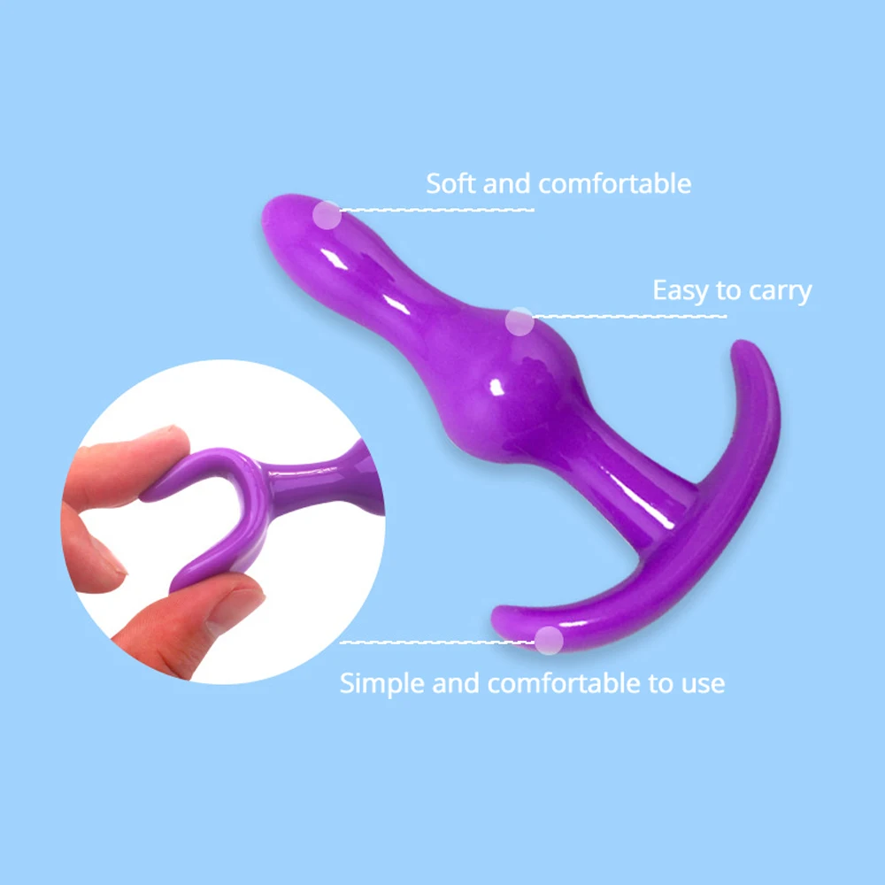 4 pièces/ensemble Silicone godemichet Anal gode Masturbation Anal Plug Plug Vaginal pour différentes tailles adultes jouets sexuels femme hommes