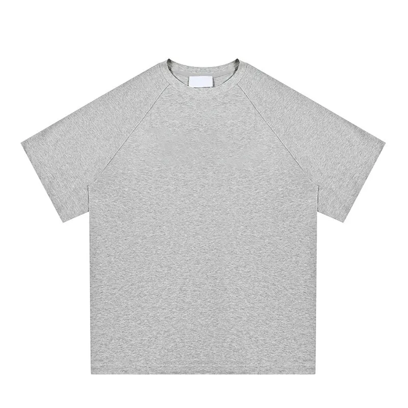 Herren-T-Shirt mit lockerer Passform, Rundhalsausschnitt, klassisch, lässig, Sommer-Baumwoll-T-Shirt, minimalistisches Basic-Unterhemd, modisches, bequemes, atmungsaktives Oberteil