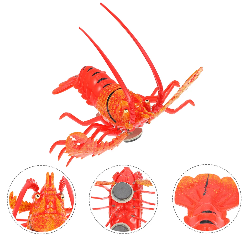 

2pcs Red Lobster Fridge Magnets 3D Cartoon Home Decor Perfect for Photo Chore Chart Notes Artwork Fridge Door Locker Whiteboard