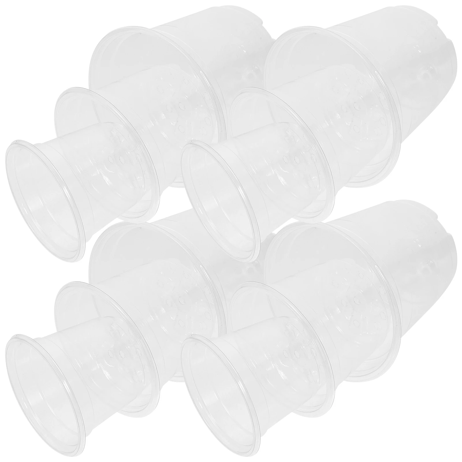 

12pcs Insulated Breathable Flowerpot Set Nursery Pots for Plants Plastic Planter Drainage Holes Durable Reusable for Indoor