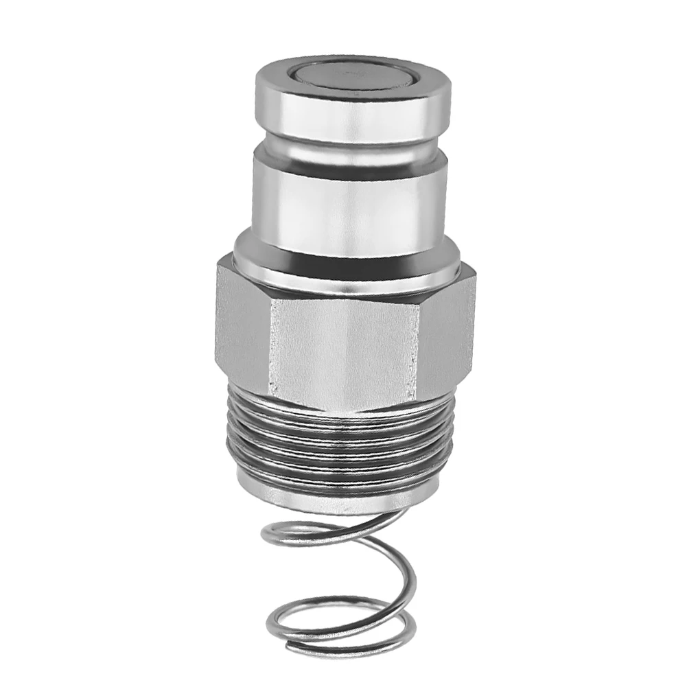 

Hydraulic Male Flat Face Quick Connector 3/8 Inch Coupler for Bobcat Loaders and Excavators Compatible with Multiple Models