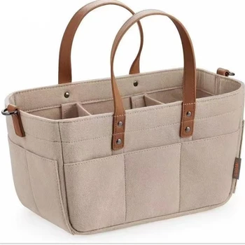 Large Felt Diaper Tote 1