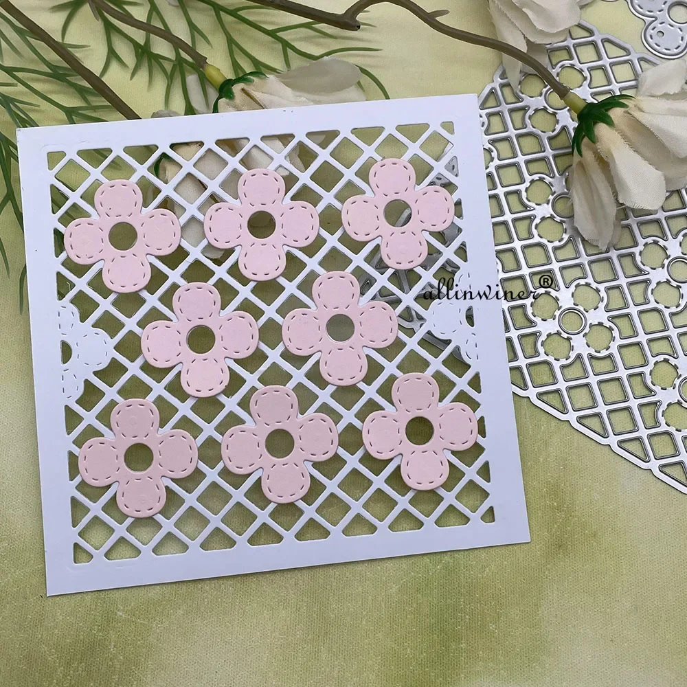 

Flower background frame Metal Cutting Dies Stencils For DIY Scrapbooking Decorative Embossing Handcraft Die Cutting Template