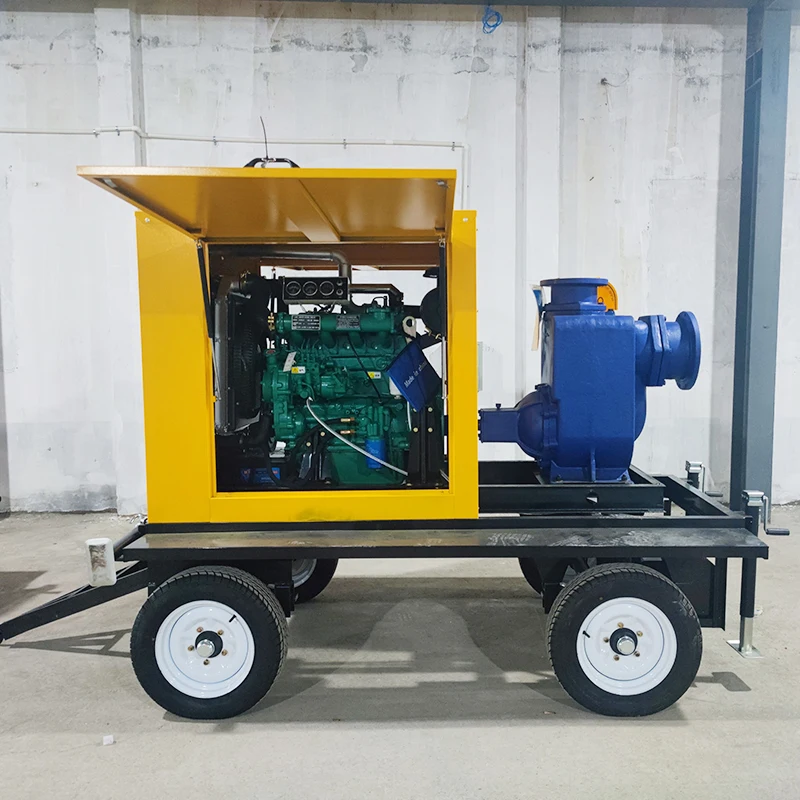 Flood Control Pump Diesel Engine 30Hp 1500Rpm 8 Inch Flange Connection Heavy Duty