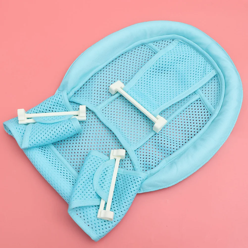 2 قطعة حمام الطفل دعم عدم الانزلاق شبكة قابل للتعديل وسادة مريحة الوليد طفل حوض الاستحمام سلامة الطفل حمام وسادة طفل حوض مقعد #3