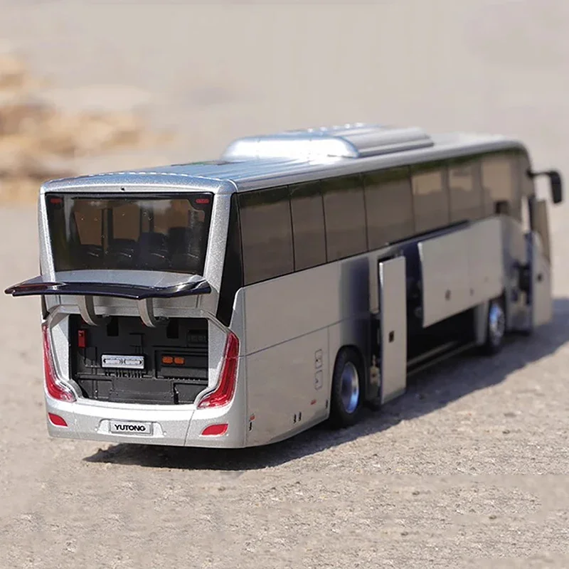 

Оригинал для Yutong Bus T12E, модель 1:42 Overseas Edition, шоссейный автобус, туристический автобус, модель автомобиля из сплава