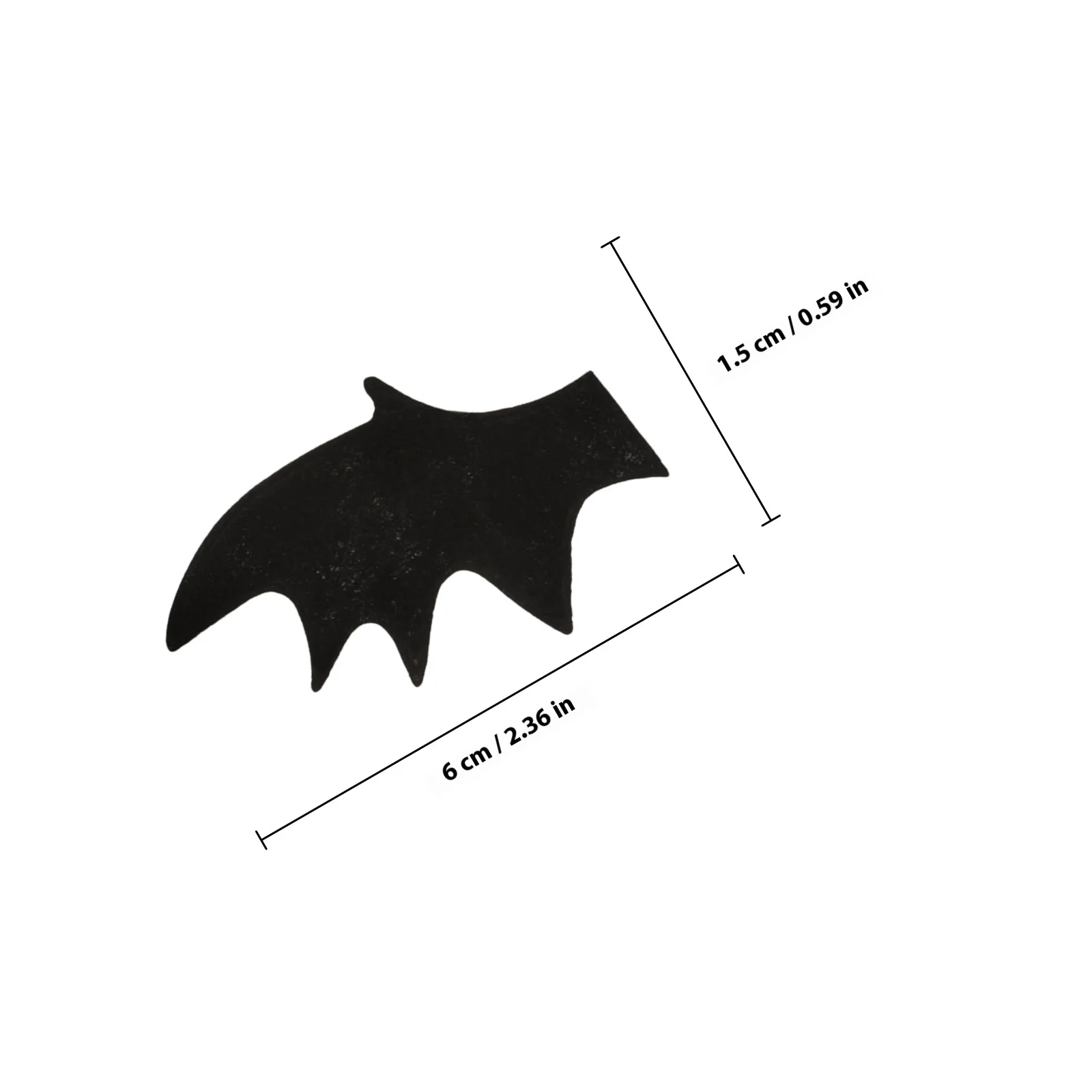 Embellissements d'ailes de chauve-souris pour bricolage, 50 pièces, ailes d'halloween en tissu Non tissé pour pinces à cheveux, vêtements, chaussures, décoration