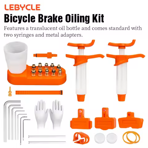 LEBYCLE Bicycle Hydraulic Disc Brake Oil Bleed Kit Bike Brake Repair Tools Brake Fluid Mineral Oil For Shimano Bike Maintainance