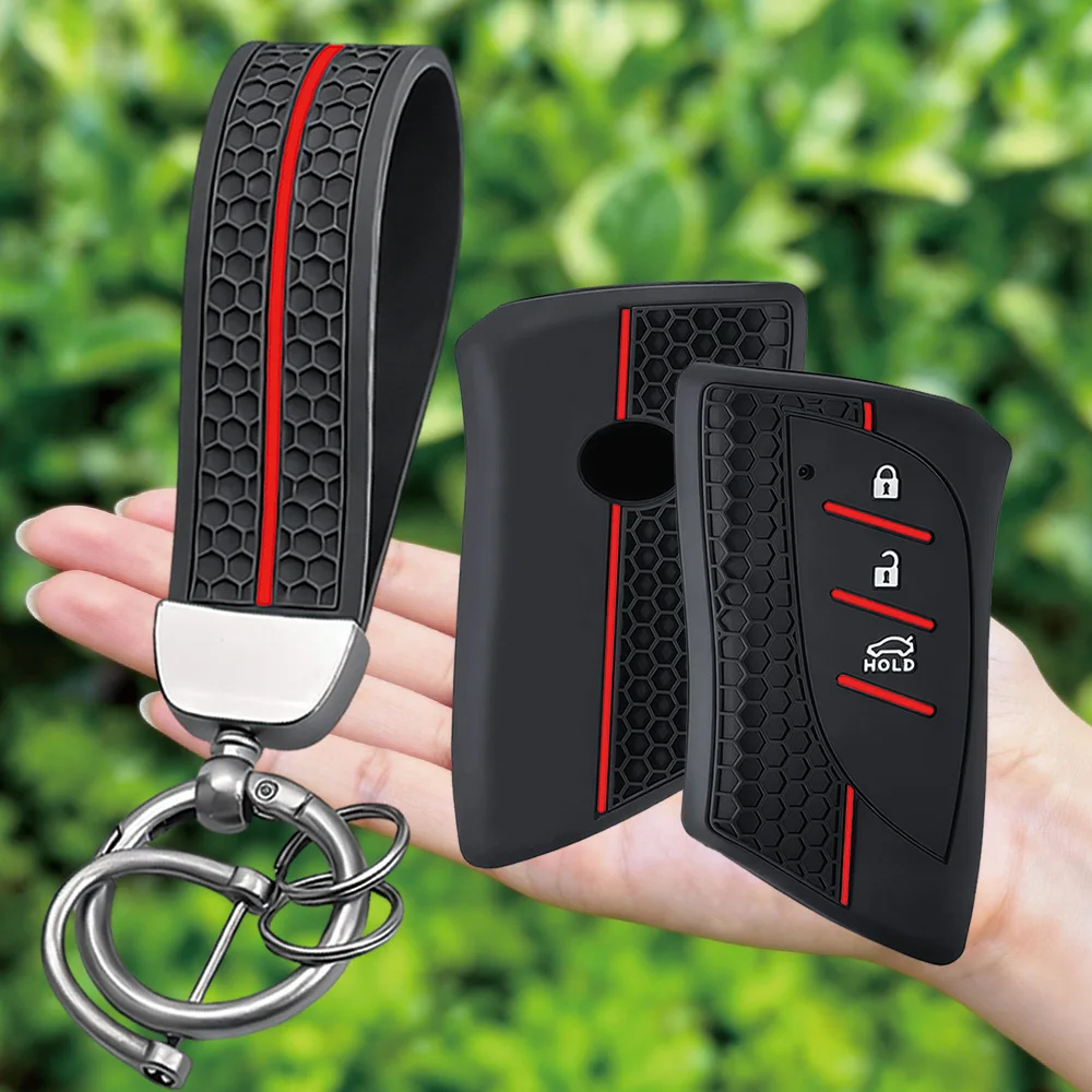 Keychain Silicone Car Key Fob Case Cover For Lexus NX GS ES UX US RC LX GX IS RX 200 250 250h 350h LS 450h 260h 300h Accessories