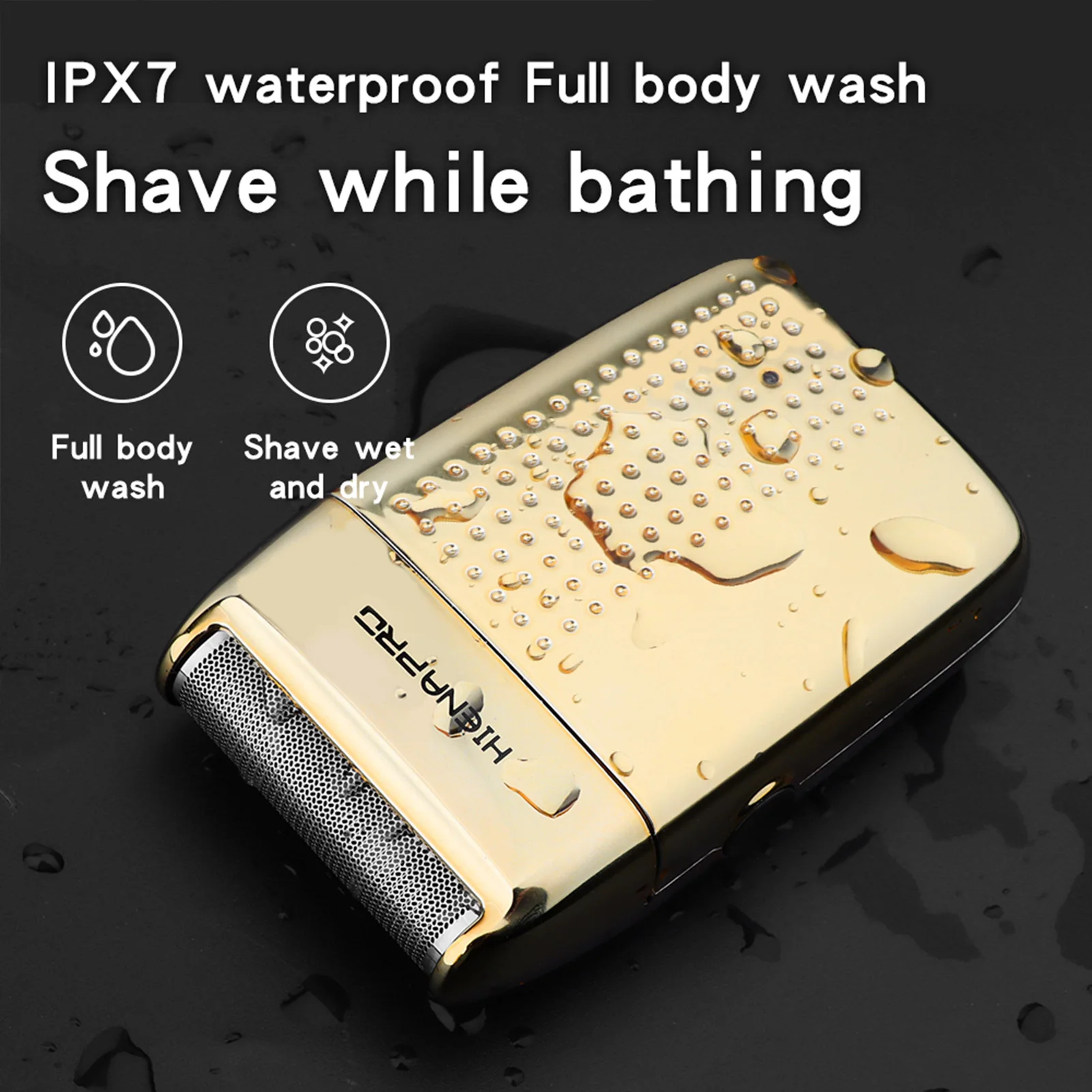 

Pocket Size Electric Beard Trimmer Rechargeable Compact Electric Razors Gift for Father's Day and Birthday