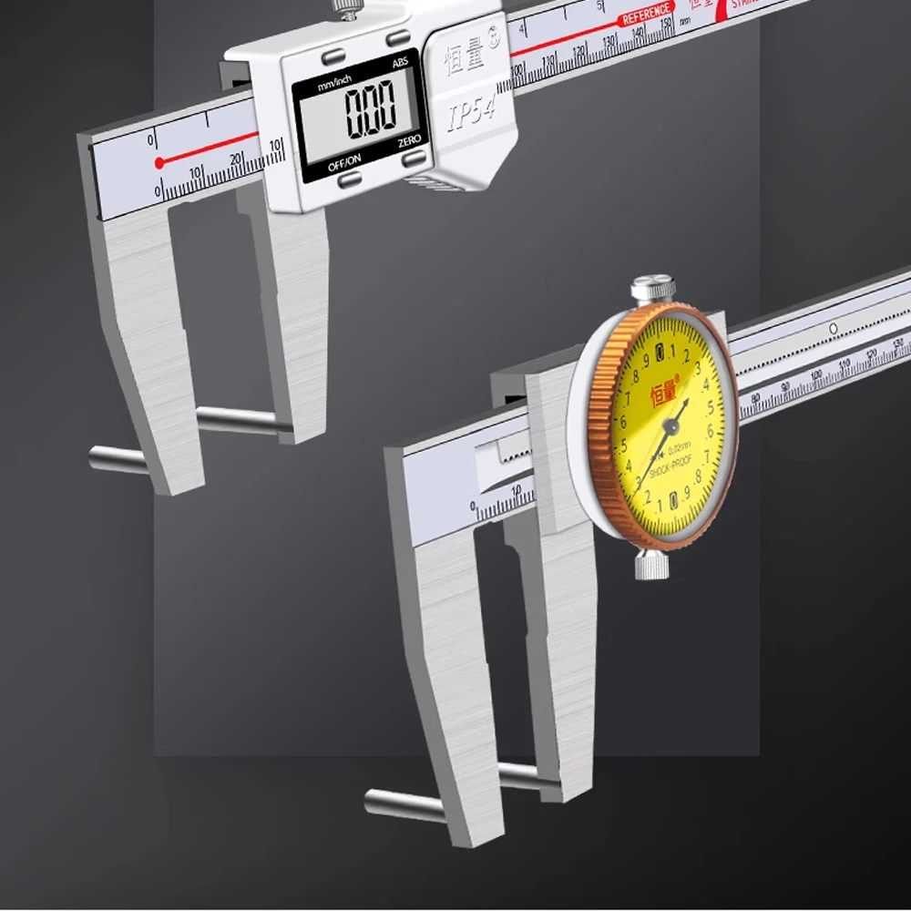 90° Special Digital Caliper For Boring 0-150mm Hook Foot Inner Diameter With Table Caliper Inner Diameter Groove Measurement