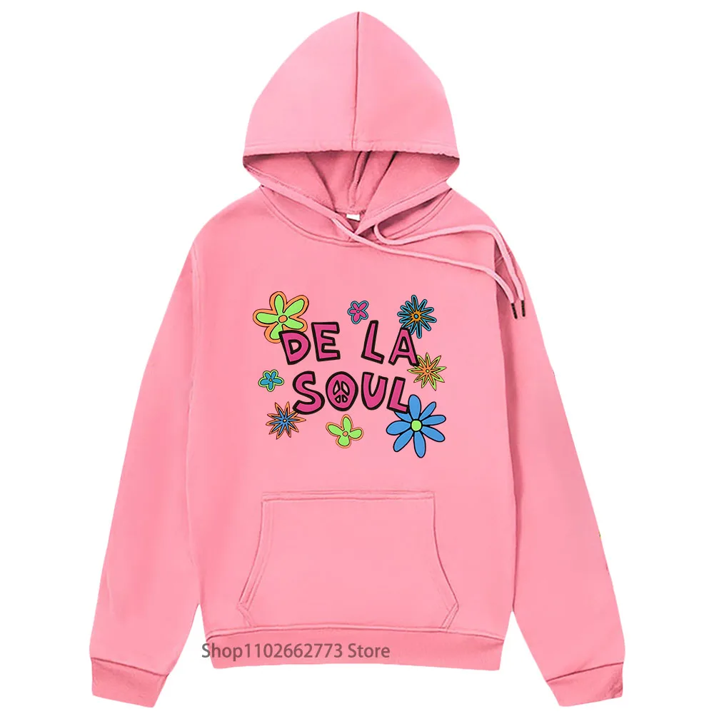 De La Soul Pattern Hoodie Cute Anime Sweatshirts Women Kawaii Aesthetic Sudaderas Autumn Winter Clothes High Street Men Pullover