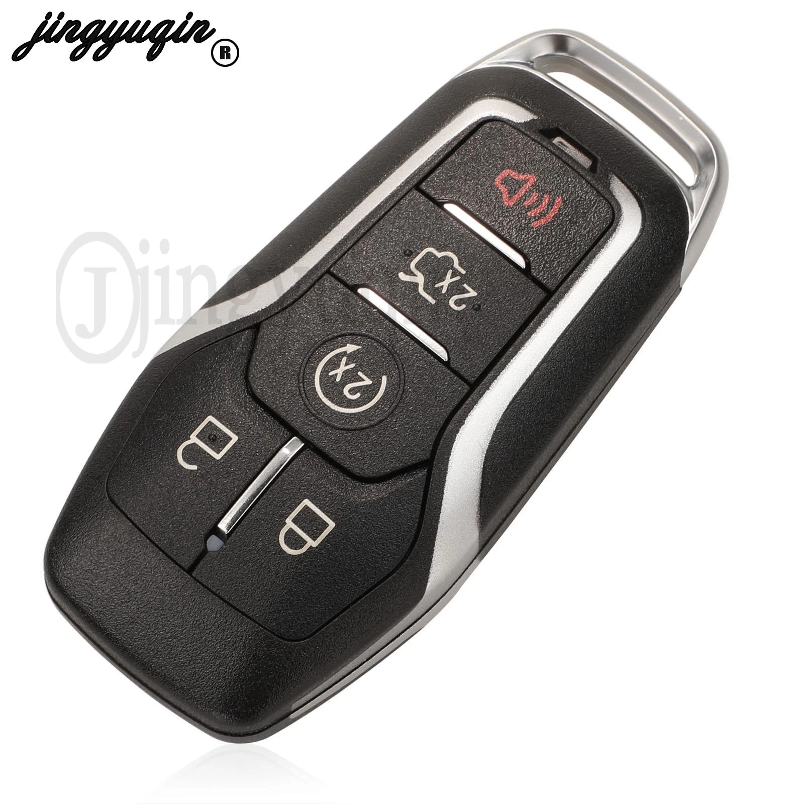 jingyuqin 433.92/868/902Mhz ID49 Chip 4/5 Buttons Remote Key  For Ford Mustang Edge Explorer Fusion Mondeo Kuka Keyless GO Fob