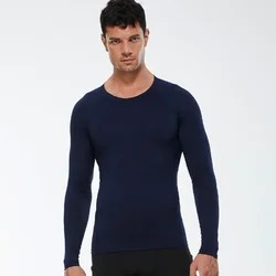 Men Winter Thermal Shirt Thermal Underwear Top Man Fleece Inner Wear Thermo Long Johns Warm Nightwear Thermal Clothes Sleepwear