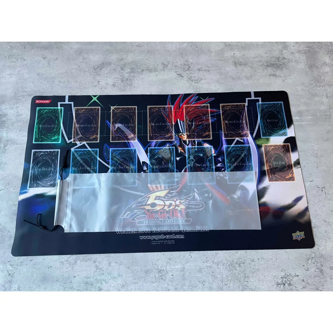 Yu-Gi-Oh! 600x350mm 5DS Gorz The Emissary of Darkness Trading Card Playmat 1.5mmNoSeamEdge Single Rubber Board Game Card Mat Toy view 5