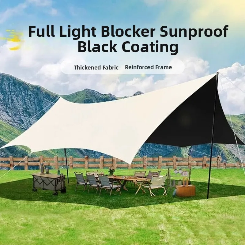 Equipement-de-camping-portable-de-grande-taille-tente-en-toile-noire-abri-de-pique-nique-en-plein-air-pare-soleil-resistant-au-vent-et-a-la-pluie-avec-sac-de-transport-inclus