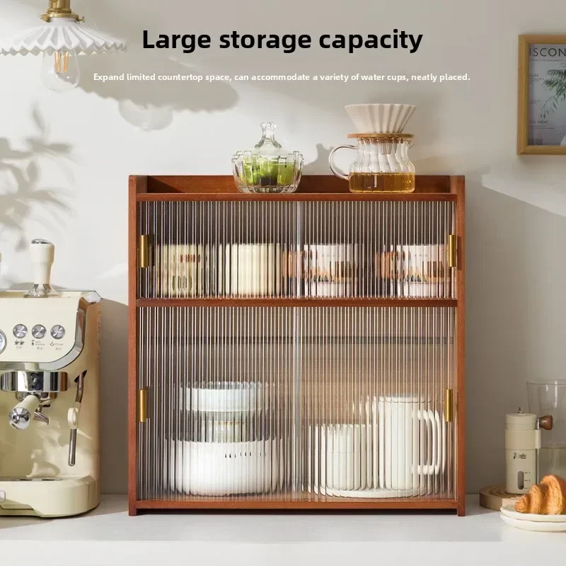 Dust cup holder Tea set Storage box Glass door Display cabinet Desktop cup Water cup Coffee cup Dining table Shelf