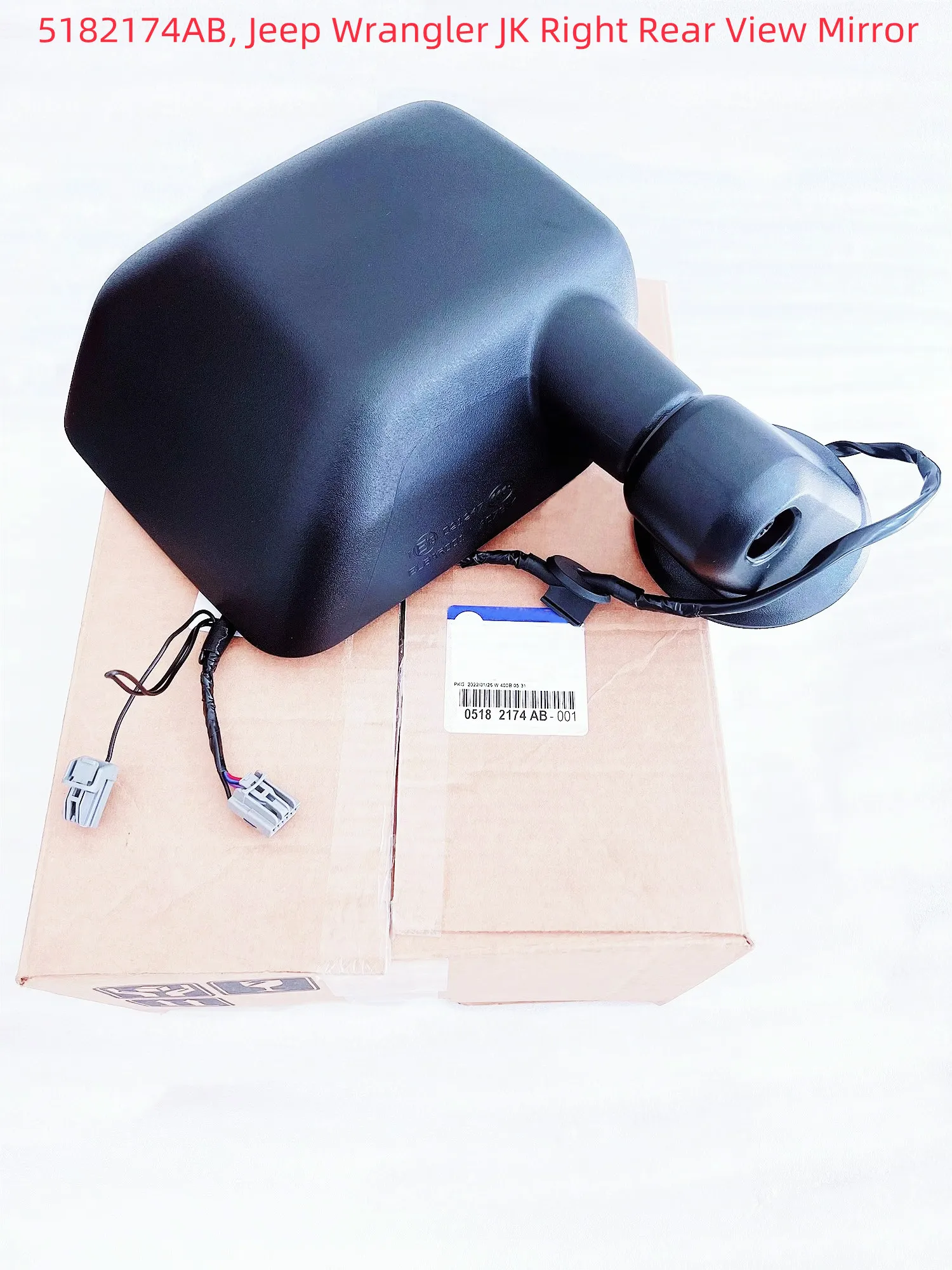

WAP02 Original Exterior Rearview Mirror, 5182174AA, 5182174AB, 5182183AB, 5182183AA, Suitable For: Wrangler JK, J3, 2011-2013