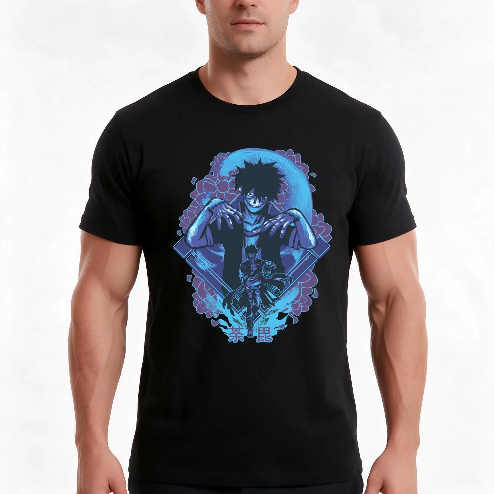 Blue Flame v2 T-Shirt Summer Casual Cotton Tee Oversized Streetwear Tops Vintage Graphic Print Loose Fit Short Sleeve