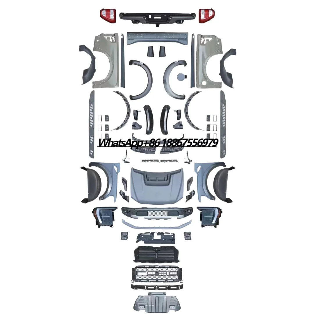 

The Body Kit Is Suitable for Ford F-150 Upgrade Old to New 21 Raptor F150 Wide Body Raptor