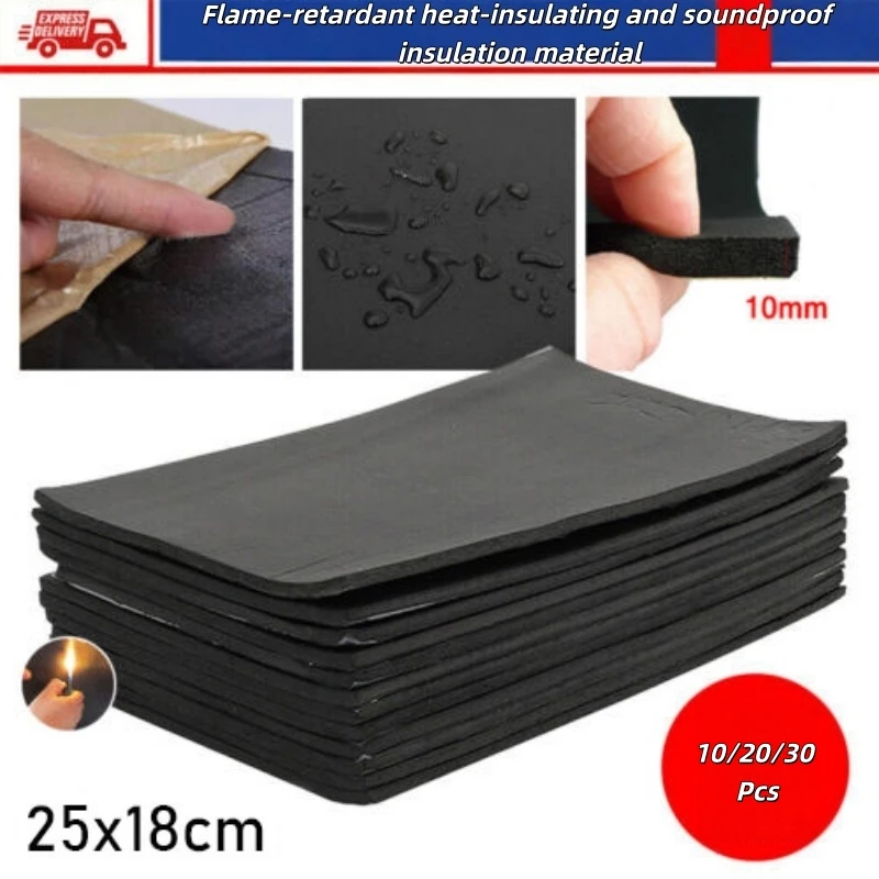 10/20/30Pcs 5mm Car Sound Deadening Damping Mat Auto Noise Reduction Foam Waterproof Thermal Insulation Pad For Vehicle