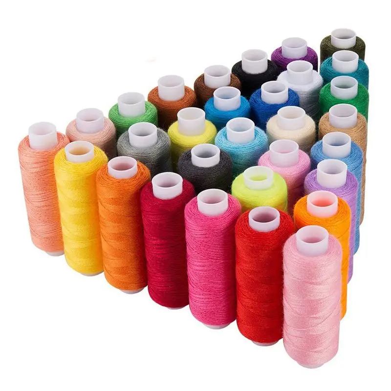 LLCS-90 Spool Sewing Thread, 250 Yard Each Assorted Spool Threads Sewing Thread Bobbins Of Colorful Assorted Thread Spool