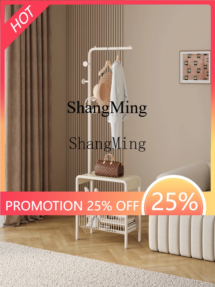 

CL floor coat rack with locker rack ultra-narrow bedroom bedside table hanger