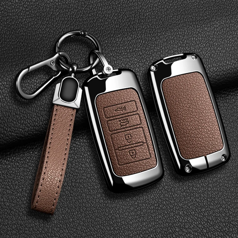Funda de aleación de zinc para llave de coche, compatible con Kia Sorento, K900, K7 y Kia Kwangoo, llavero y accesorio interior para coche