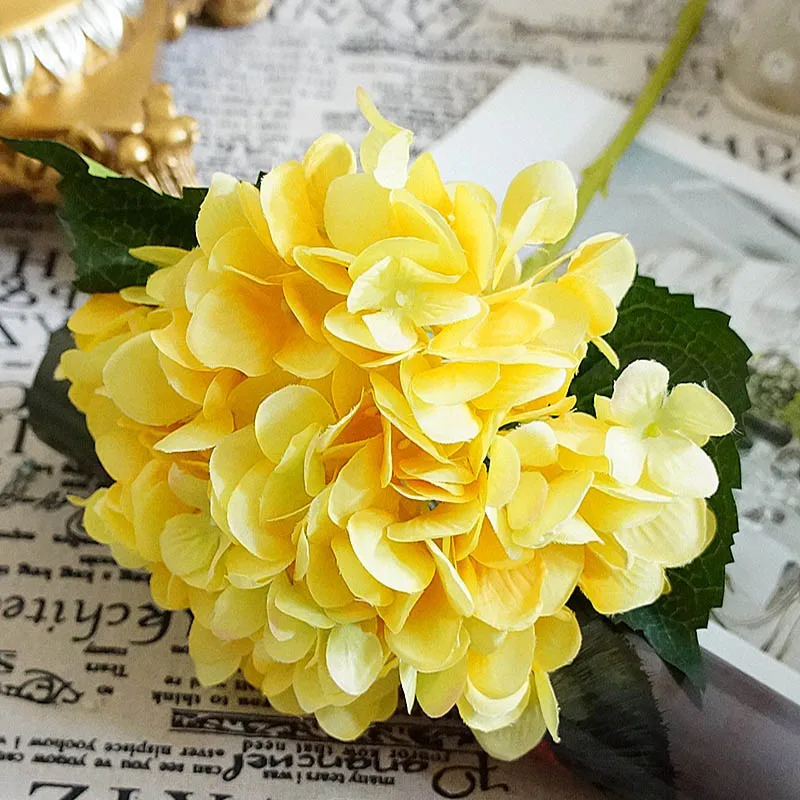 Künstliche Blumen Seiden-Hortensien Valentinstag Hochzeitsdekoration Brautstrauß Zubehör Ausverkauf Festival Vasen Heim DIY Geschenke – Detail 13
