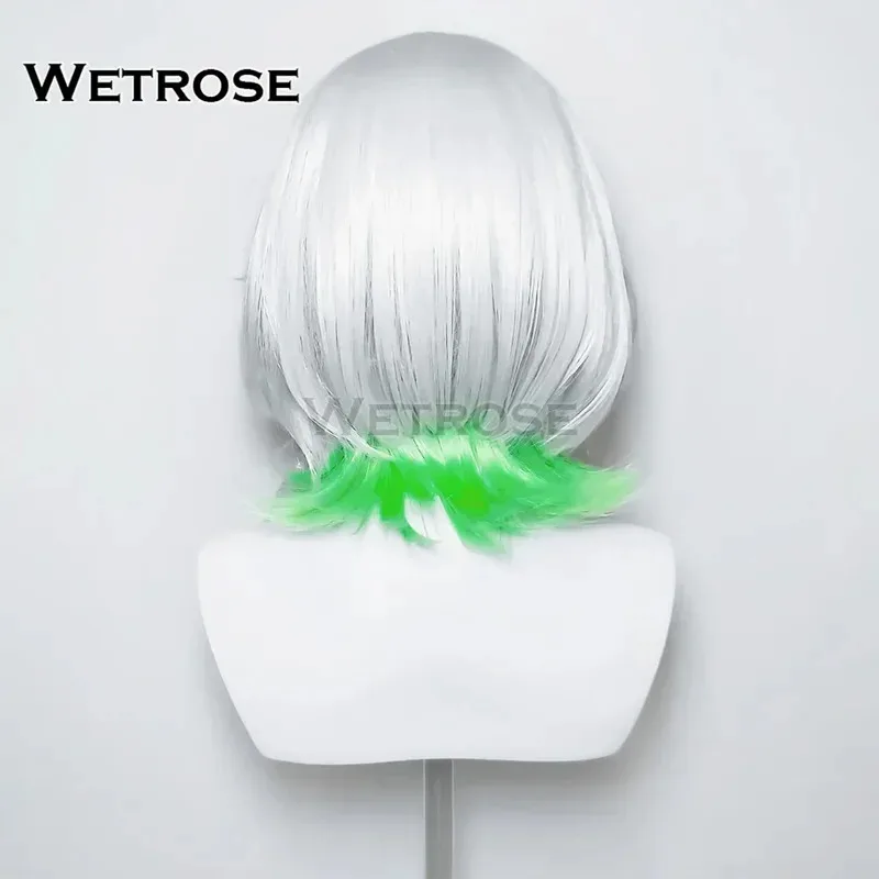【Wetrose】متوفر في المخزون شعر مستعار Cecilia Immergreen التأثيري Otomos Cece CC CiCi Hololive Justice Holo EN Vtuber Halloween