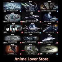 In Stock Bandai Original Vehicle Model Star wars Star Destroyer X-Wing Starfighter Millennium Falcon Anime Action Figure Toys