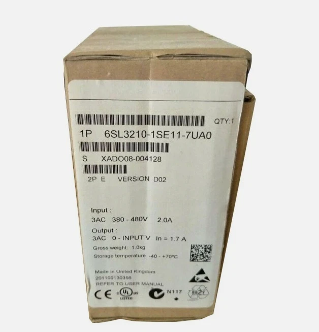 Brand New 6SL3210-1SE11-7UA0 1SE13-1UA0 1SE14-1UA0 1SE16-0AA0 1SE16-0UA0 1SE17-7AA0 1Pcs Fast Delivery