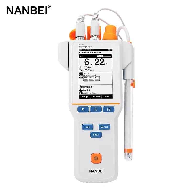 

Nanbei Large Touchscreen High Precision Water Portable pH ORP Meter