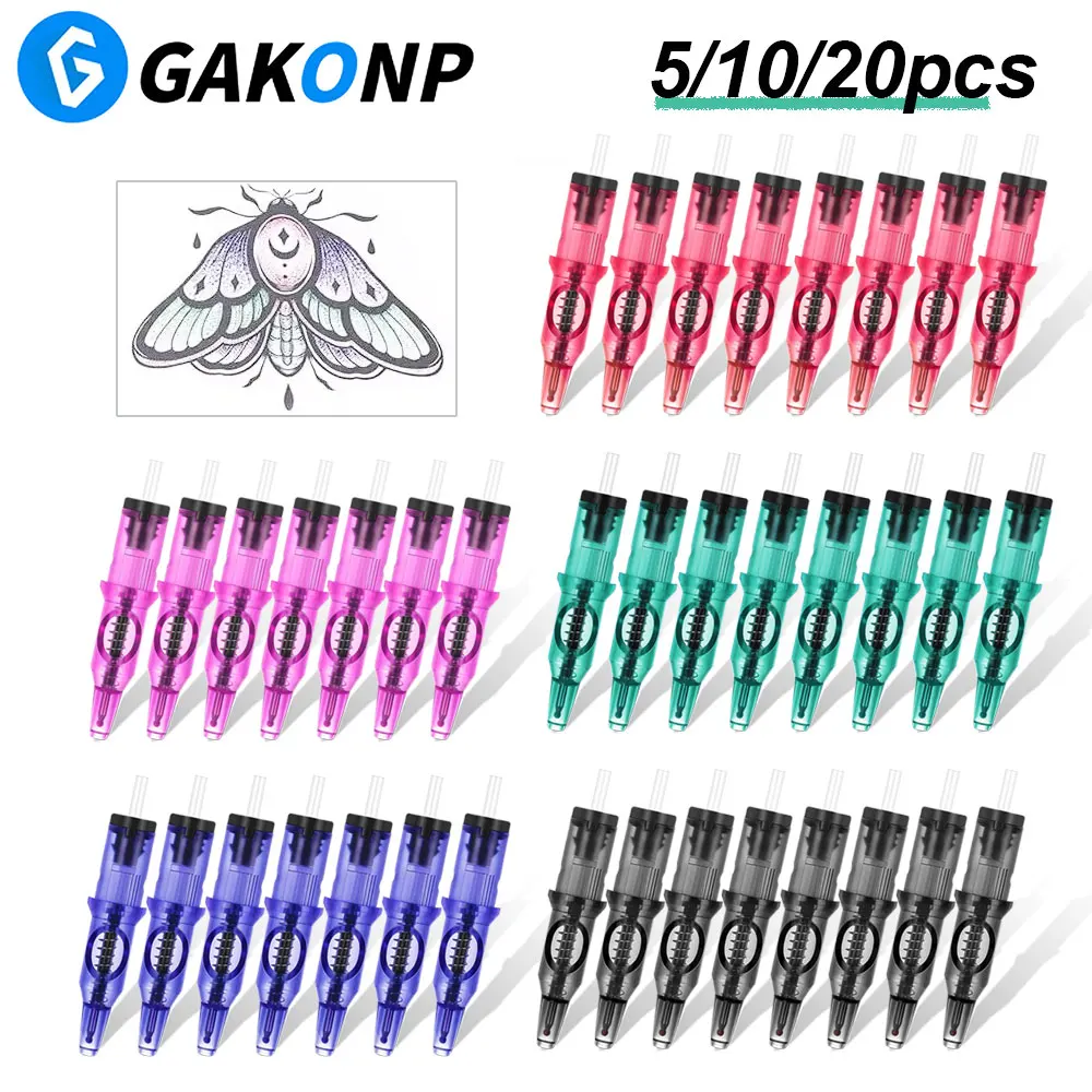 

20/10/5pcs Tattoo Ballpoint Cartridge Needles Ballpoint Tattoo Practice Needle for Player Beginner Designer Drawing Practice