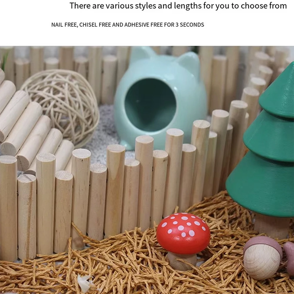 Wooden Hamster Climbing Ladder Multifunctional Bendable Hamster Suspension Bridge Cage Decoration Wire Series Connection