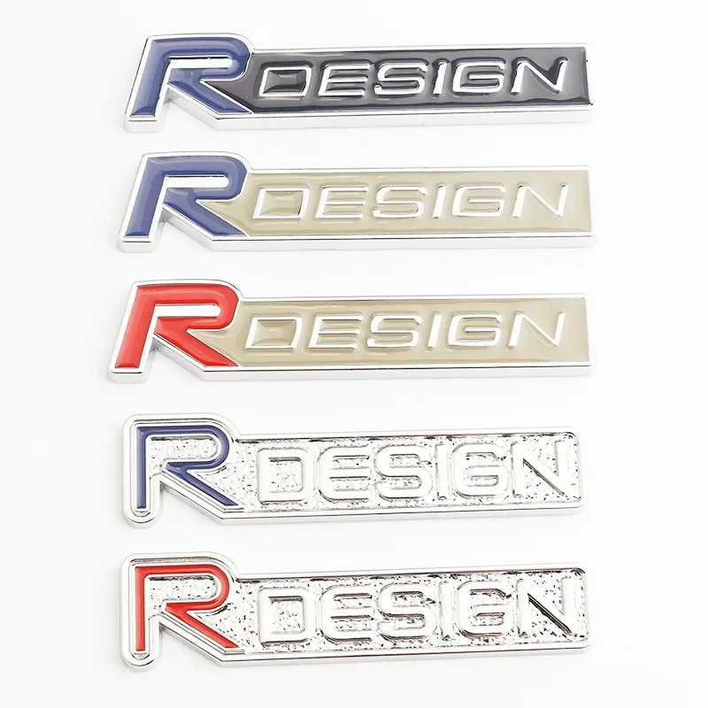 3D Metal RDESIGN Logo Rear Trunk Emblem Badge Sticker For Volvo R Design XC90 S60 XC60 V70 S80 S40 V50 V40 V60 C30 S60 XC70 V90