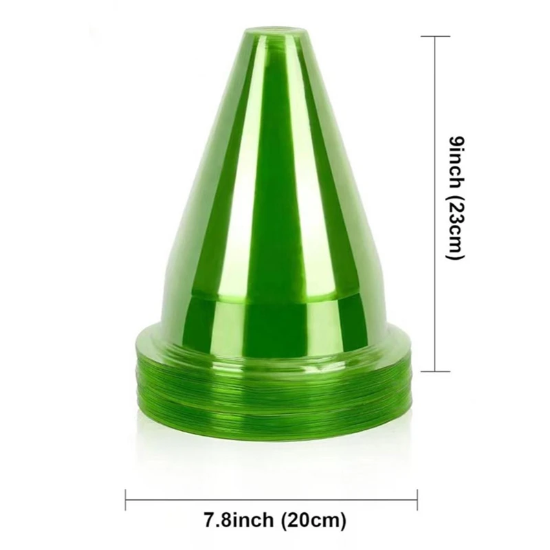 Cloches de jardim para ótimo crescimento e proteção vegetal, Adequado para várias capas de plantas, Proteja as plantas, 12pcs por conjunto