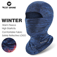 WEST BIKING Winter Windproof Men's Cap Cycling Skiing Balaclava Mask Outdoor Sports Motorcycle Helmets Hat Fleece Bicycle Caps