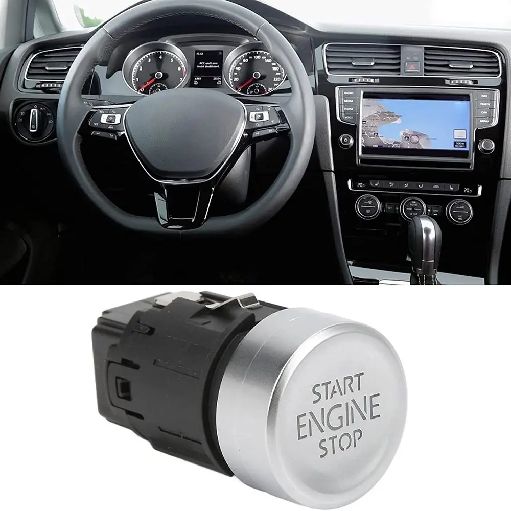 Car Engine Start Stop Push Button Key Start Keyless Entry Ignition Starter Switch For VW for Golf 7 for MK7 12V Auto Replacement