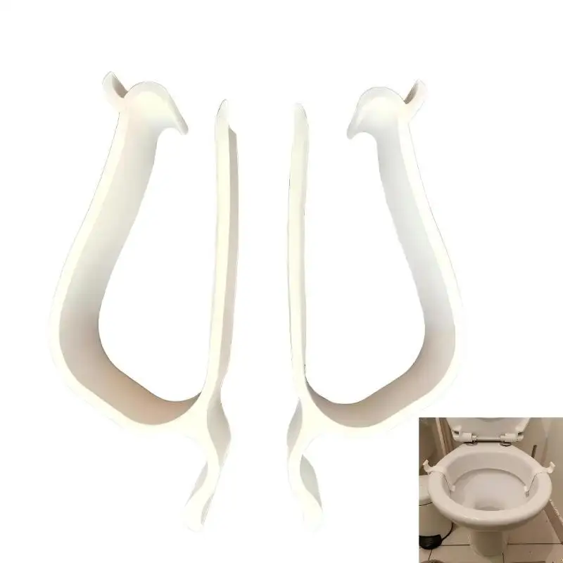 Toilet Seat Stabilizer Repair Kit 2Pcs Fix Wobbly Loose Toilet Lid Anti Slip Easy Alignment for Home Bathroom