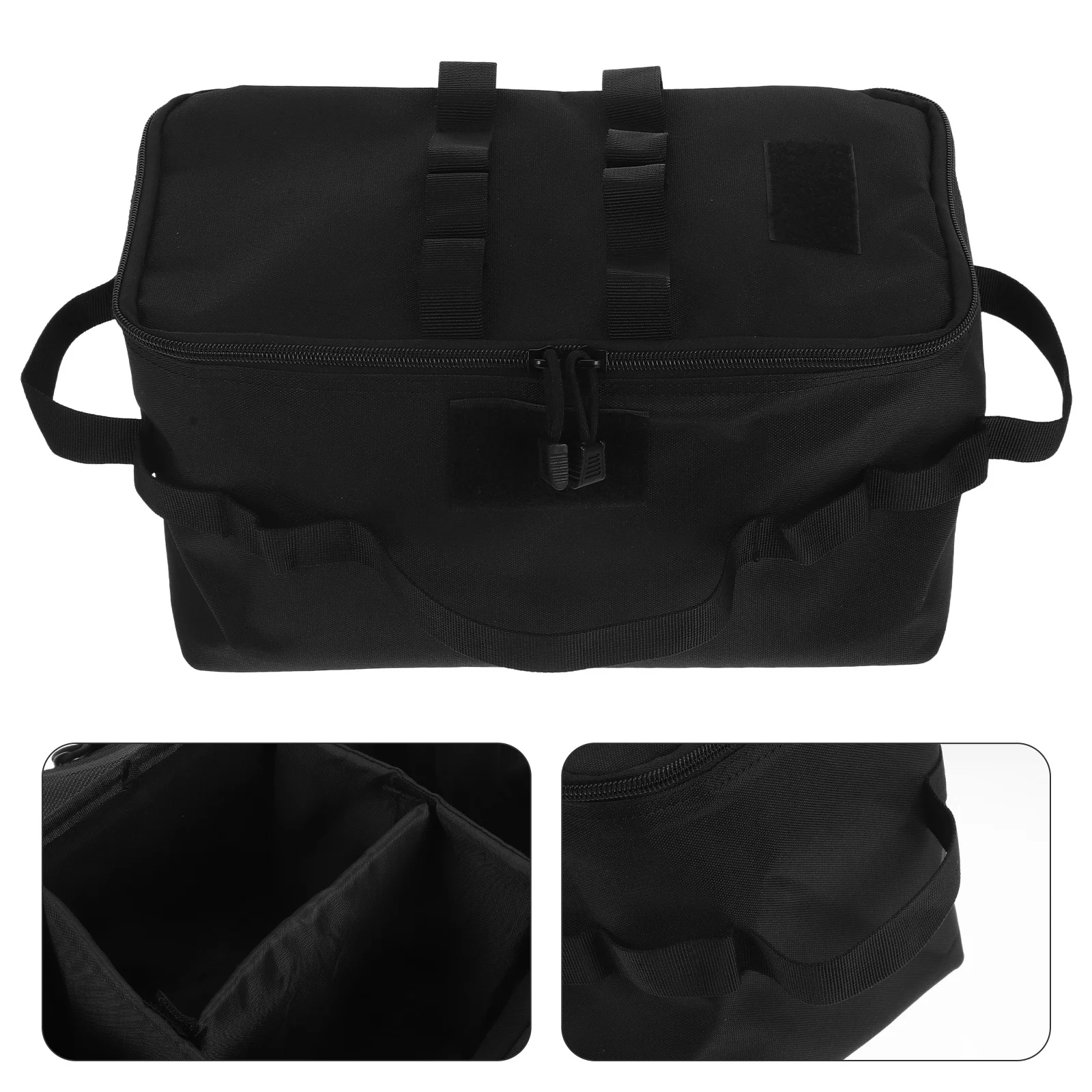 

Multifunctional Tool Tote Bag with Compartments Heavy Duty Oxford Cloth Foldable Design Large Capacity Storage for Technicians
