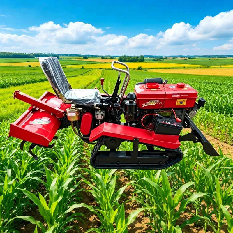 Hot Selling 25/35HP Crawler Tractor Multifunctional Rotary Tiller for Greenhouse & Orchard
