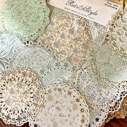 Panalisacraft Vintage Style Lace Doily Decorate paper pieces Scrapbooking paper pack handmade craft paper Background pad card