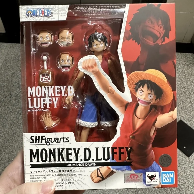 

Женская 100% оригинальная Bandai S.H. Фигуртс Shf цельная Обезьяна D Luffy Романтика рассвет аниме экшн-фигурка модели игрушки детские подарки