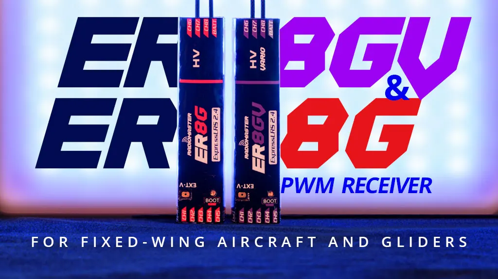 Radiomaster ER8GV 8CH PWM CRSF ExpressLRS Receiver