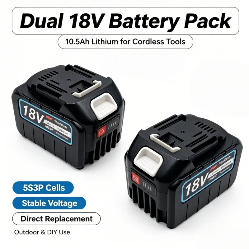 Continuous Operation Supported 5S3P Precision Architecture 18V 10.5Ah 928VF High Efficiency Battery Cells