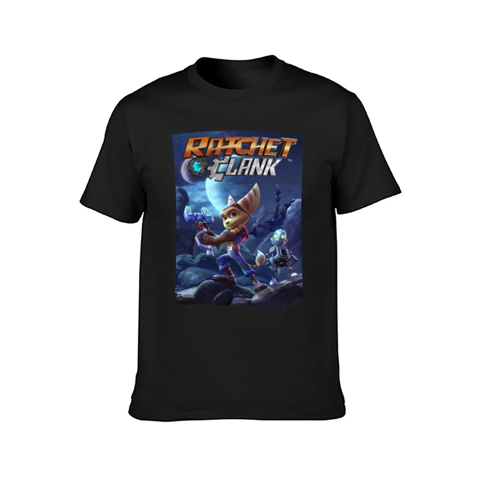 Ratchet and Clank T-Shirt graphics cute tops funnys mens cotton t shirts