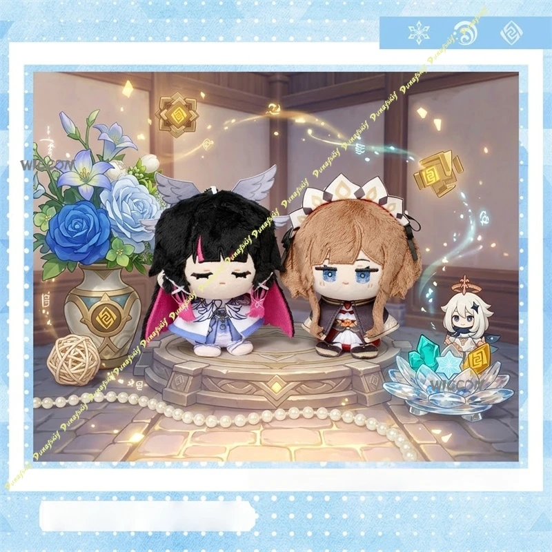 

Genshin Impact Marionette/Columbina Plush Doll Set Q Version Character Stuffed Toys Soft Plushie Merch for Halloween&Collection